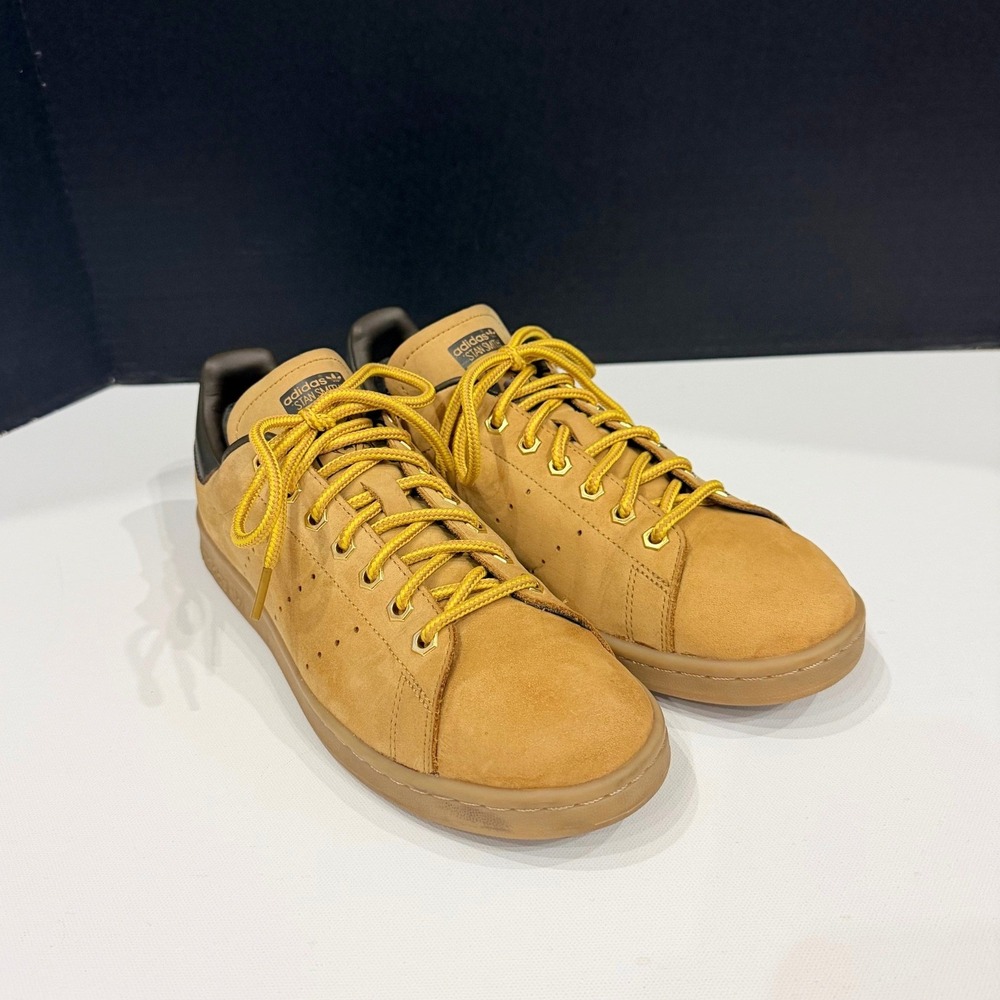 Adidas Stan Smith WP Mesa Waterproof Suede Sneakers Mens 8.5 Tan Gum Sole B37875